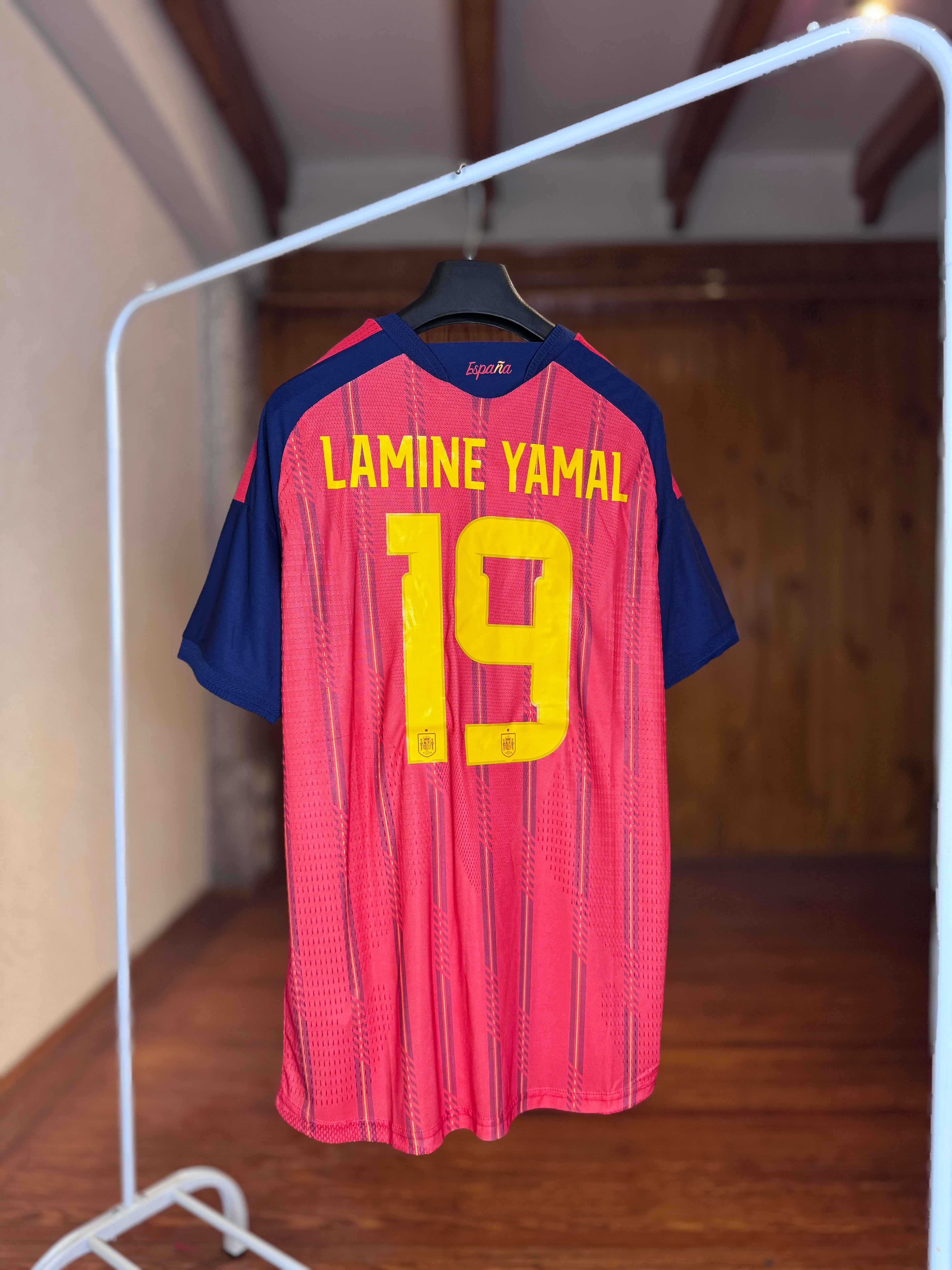 Camiseta España Lamine Yamal #19 dorso