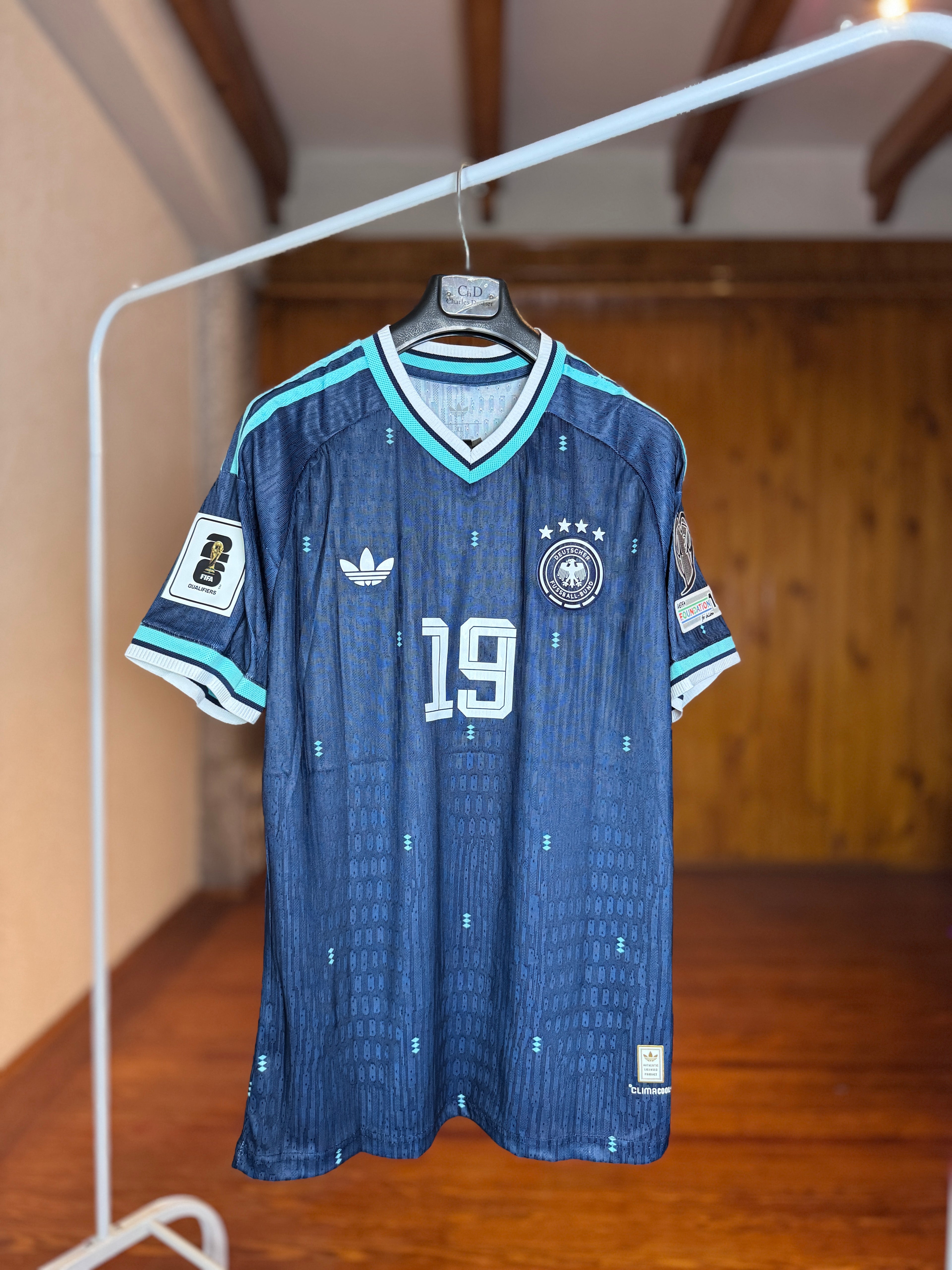 Camiseta Alemania Alternativa - Sané #19 x Adidas Originals FIFA Qualifiers 26
