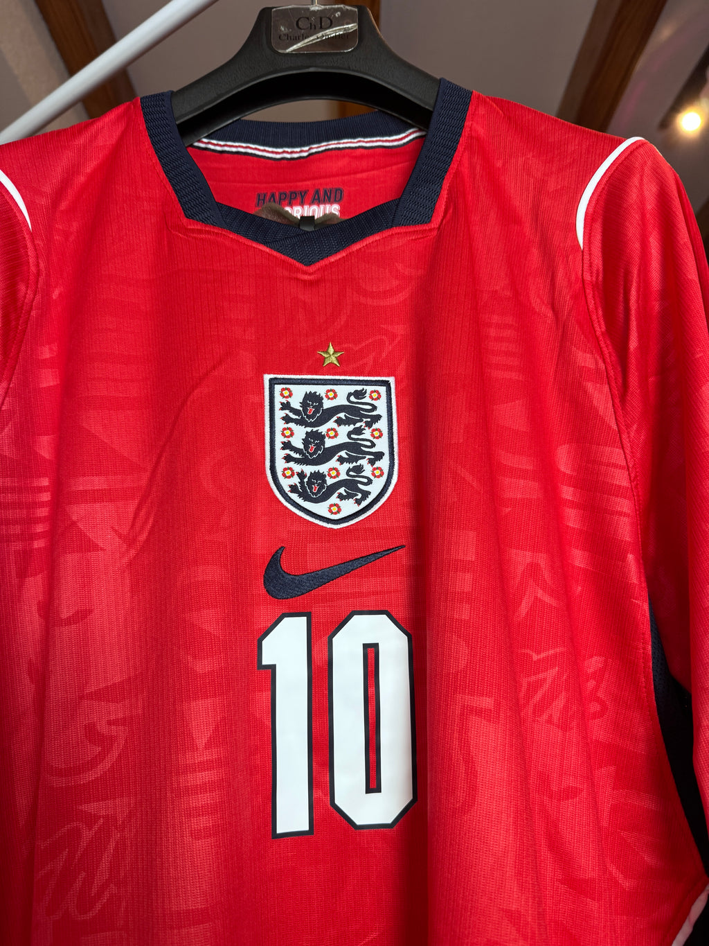 Camiseta Inglaterra Alternativa Roja - Bellingham #10 FIFA World Cup 2026