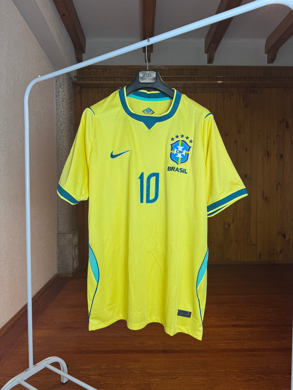 Camiseta Brasil Titular Amarilla Neymar Jr 10 frente