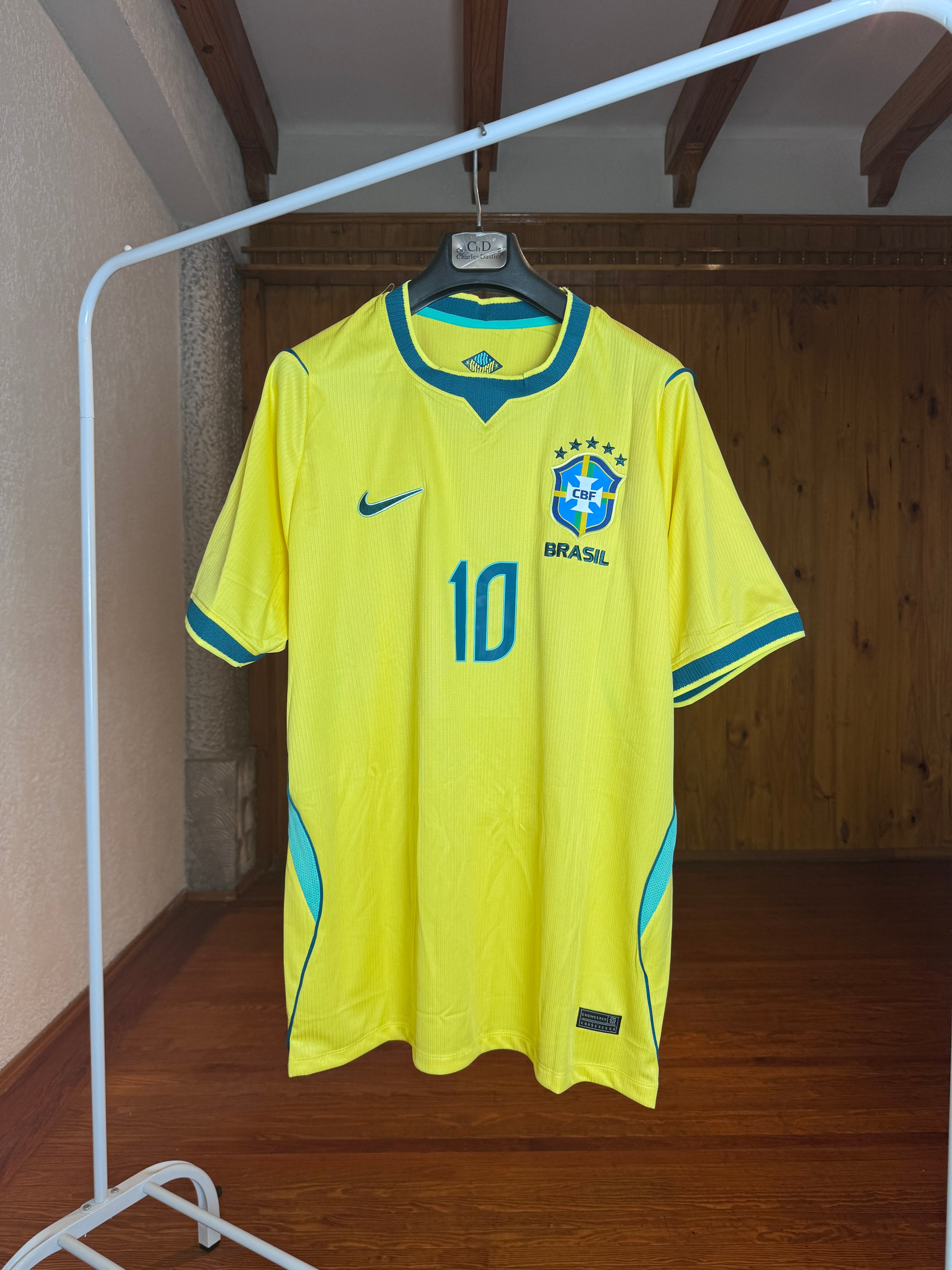 Camiseta Brasil Titular Amarilla Neymar Jr 10 frente