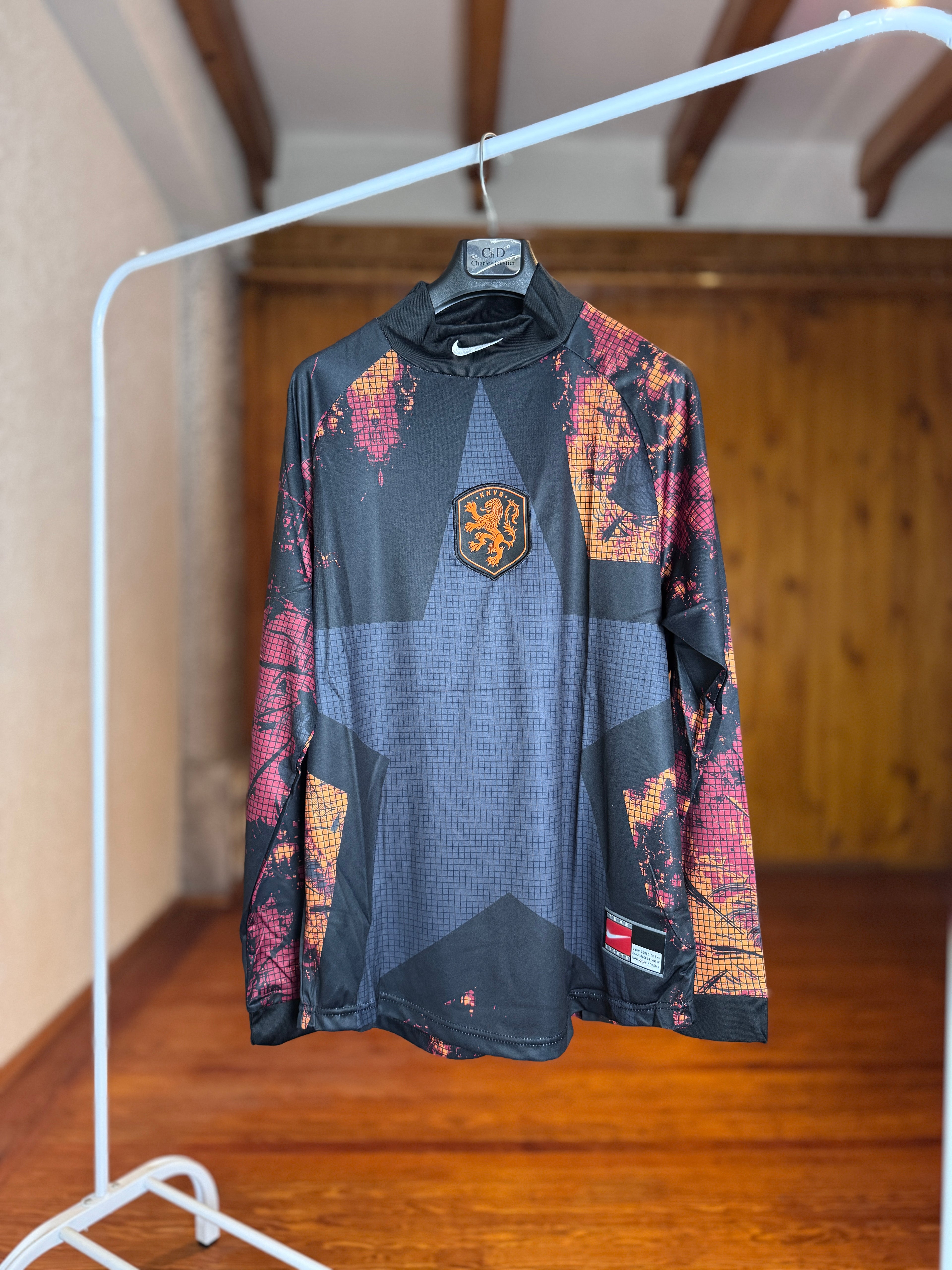 Camiseta Holanda Arquero GK Negra frente