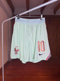 Short Francia FFF Nike Player Version - Vista completa frente con dorsal 10